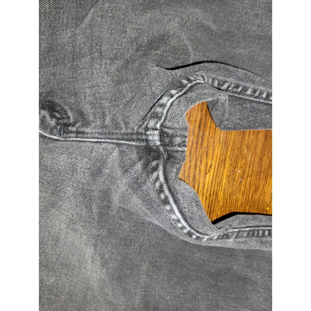 Vintage Lee Mens 2005908 Washed Black Rigid Denim Jeans 33x32 Y2K 2006 Mexico - Picture 9 of 16